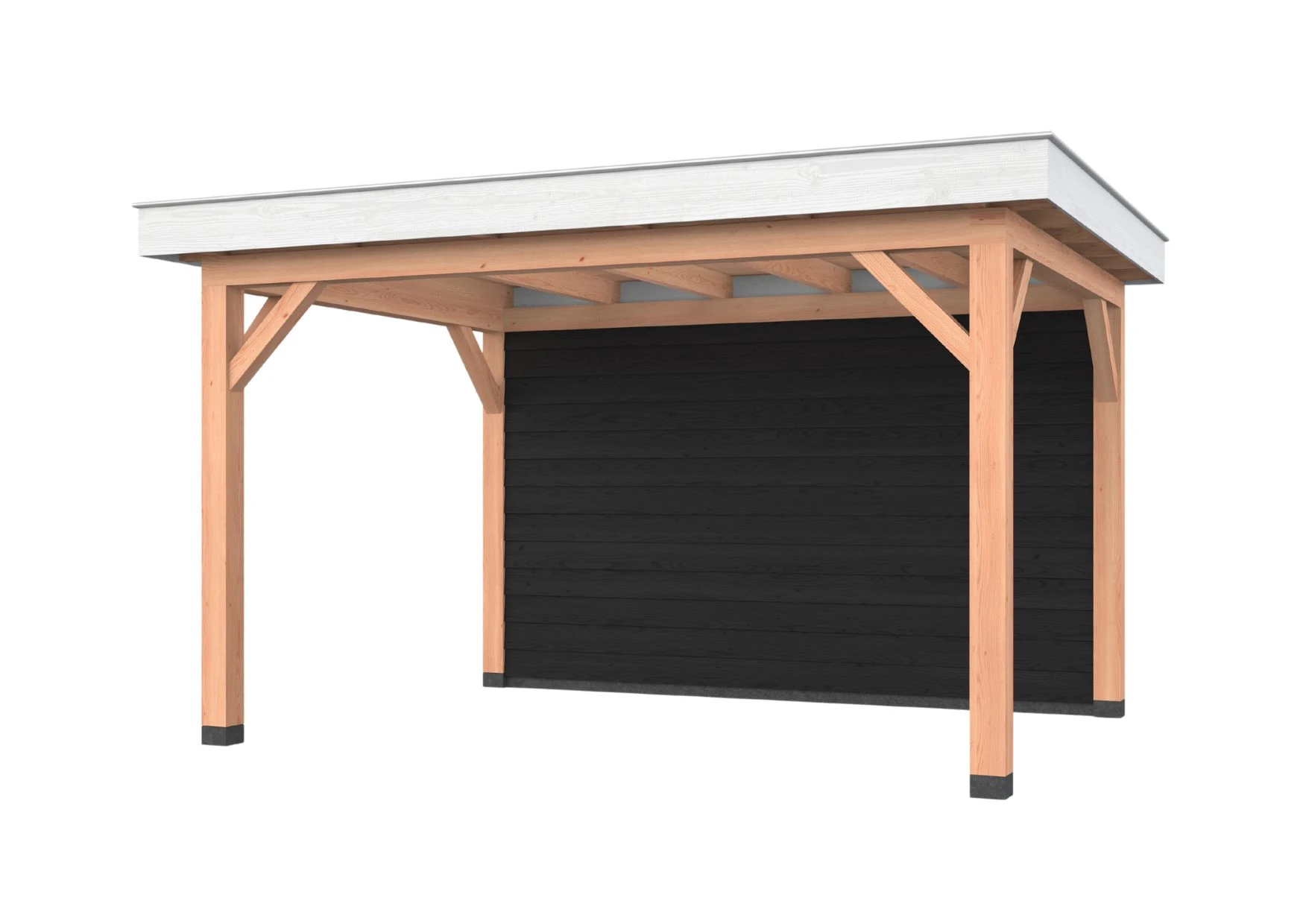 Douglas overkapping, 400 x 300, met achterwand, Westwood Holland - Afbeelding 2